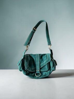 Free People Wylie Saddle Bag, NWOT, Green